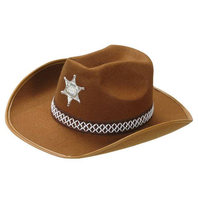 Brun sherif cowboy hat.