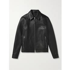 Mr P. - Full-Grain Leather Coach Jacket - Men - Black - S