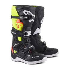 Alpinestars Tech 5 Crosstövlar Svart-Röd-Gul 51