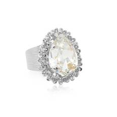 Caroline Svedbom - Classic Gemma Ring Rhodium Crystal
