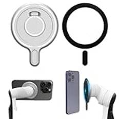 BeisDirect magnetisk monteringsadapter för mobiltelefon Insta360 Flow Pro/Flow, magenetplatta med metallring för mobil gimbalstabilisator magnetisk adapter bas magafe expansionsdelar tillbehör