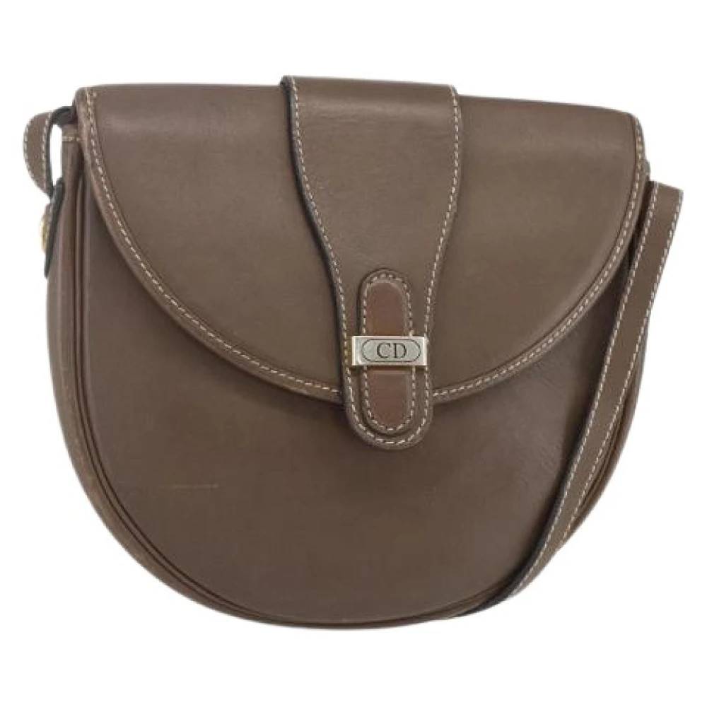 Dior Vintage Pre-owned Vintage Skuldertaske - Vintage - Dame - Brun - ONE SIZE - Uld