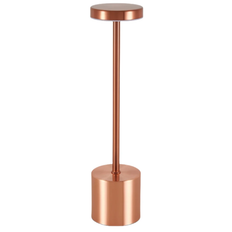 Metall USB Touch Bordslampa - Uppladdningsbar - Rosa guld - rosa