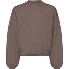 Rosemunde Rkdana LS Pullover Knit Str 152 - Brown Grey Mel Strik hos Magasin