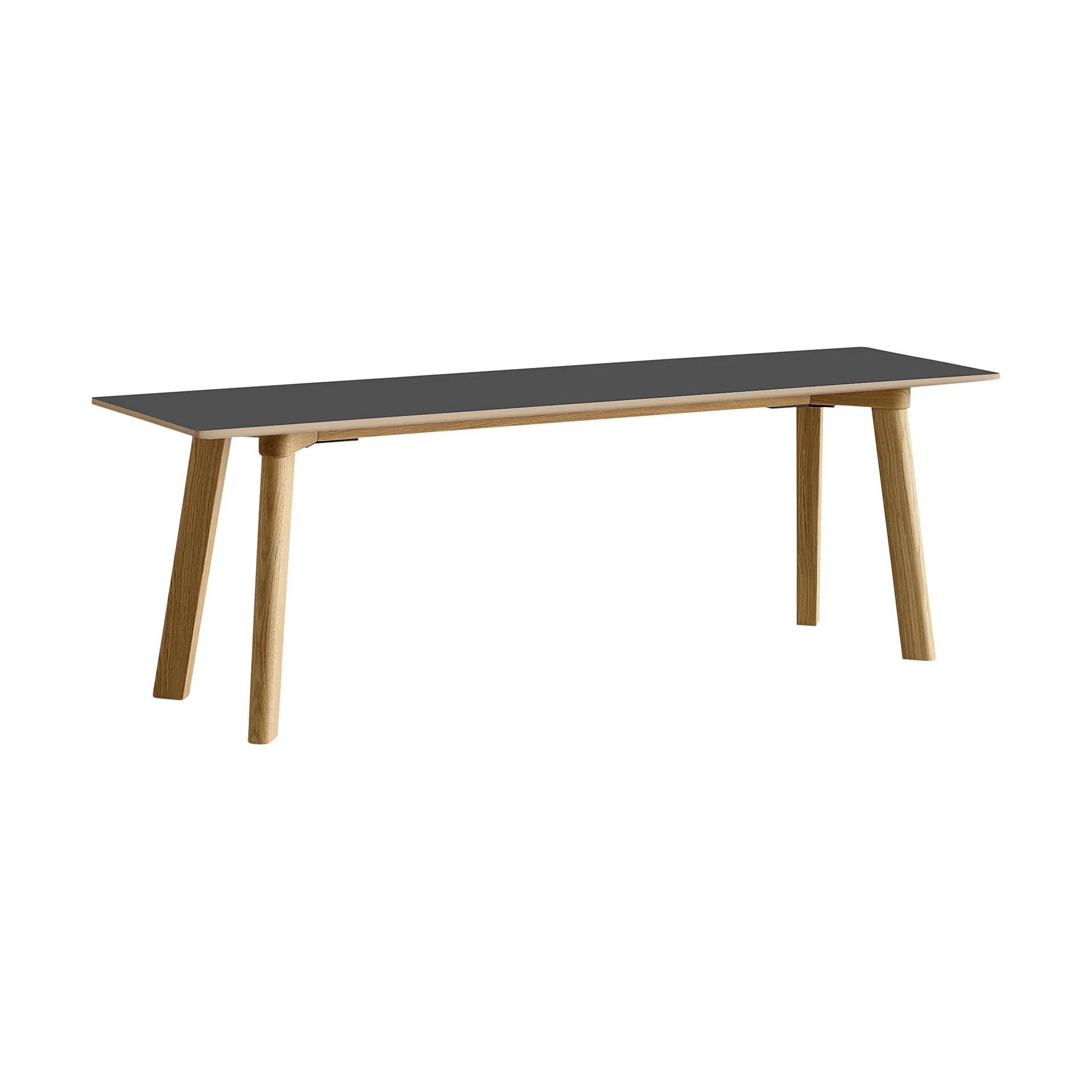 HAY CPH215 Deux 2.0 bænk 140 cm Stone grey-lacquered oak