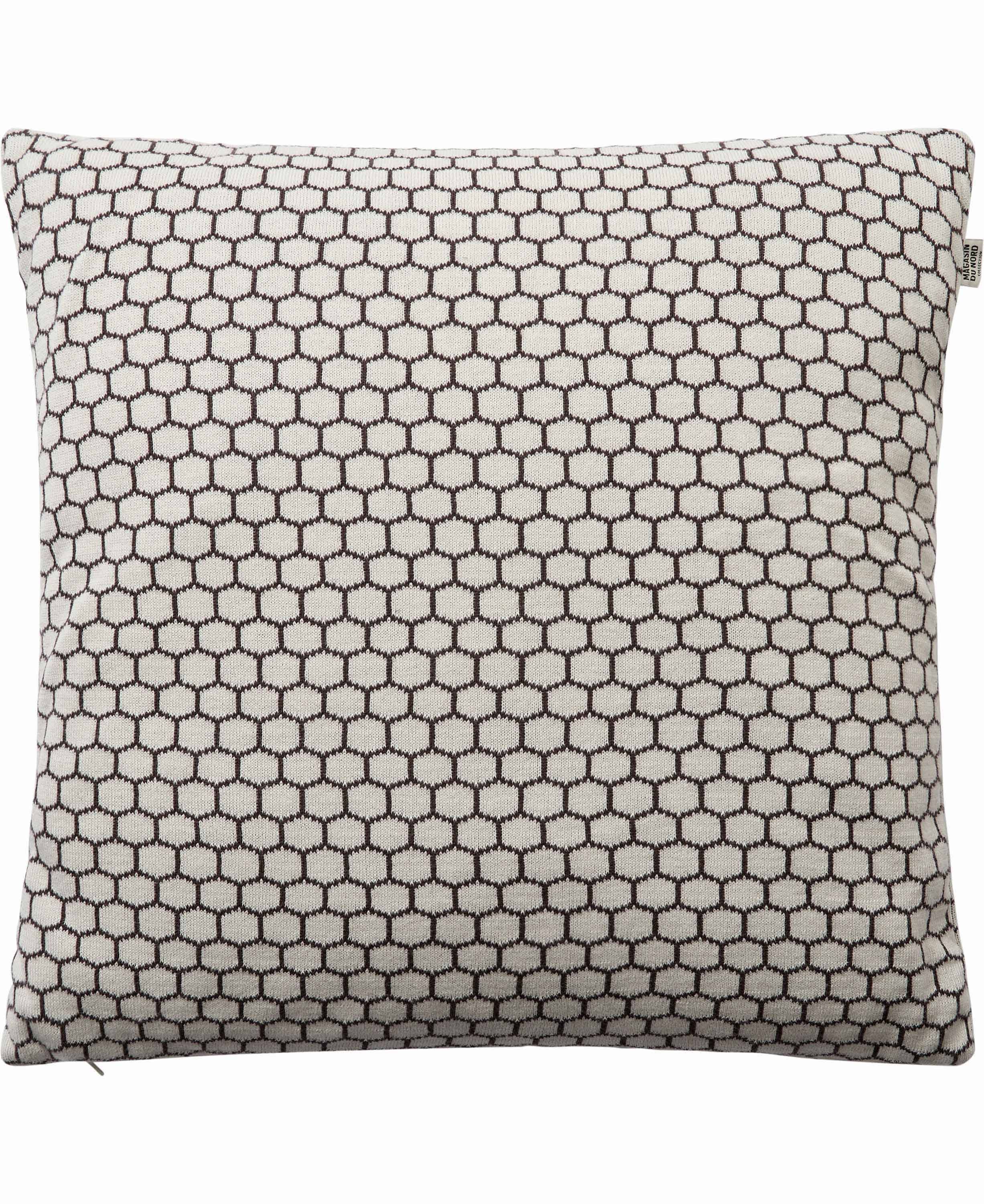 Magasin Circle, Pyntepude 48x48 cm Soffkuddar - Brun-off White (48x48 cm)