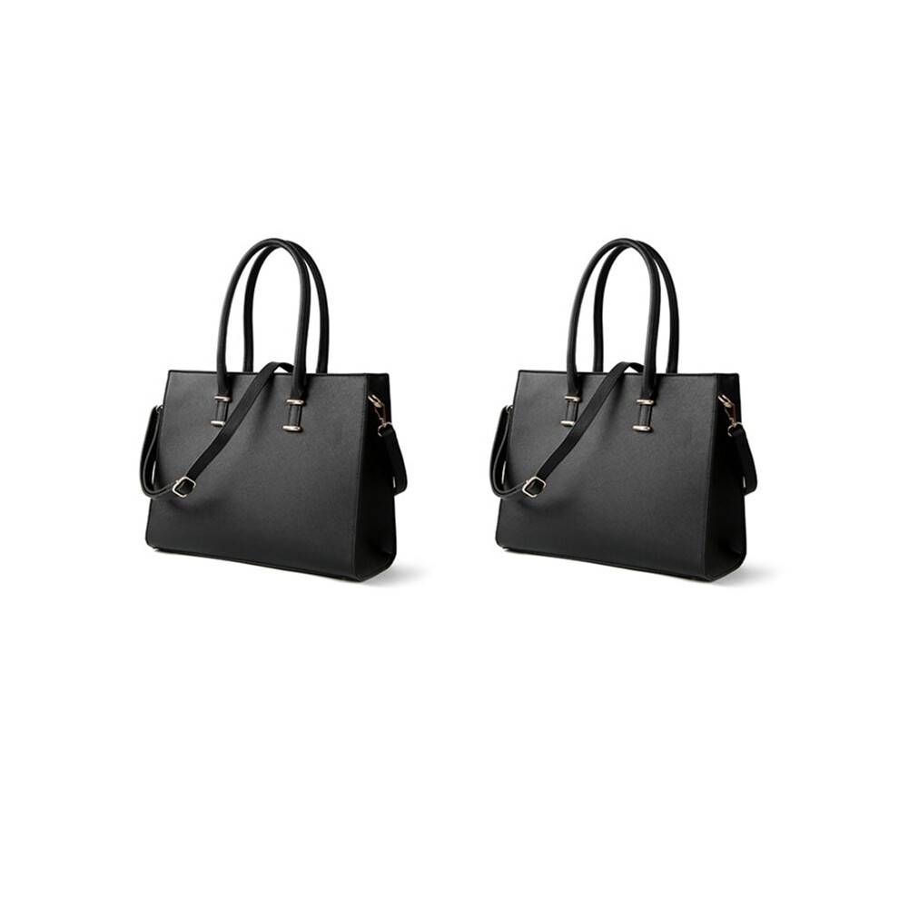 2X Laptop Bag Women 15.6-Inch Computer Work Handbag Leather Handbag Business Office Bag