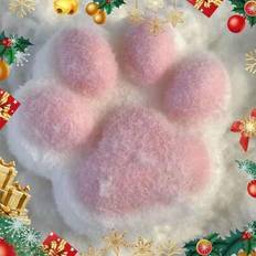 1st Taba Squishy, Cat Paw Squishy Leksaker, Cat Paw Squeeze Toys, Söta Kawaii Fufu Squishies, Sticky Squishy Cat Paw Fur Ball, Jelly Kitty Paw Squishy - Multifärgad (Rosa kattklo liten stil)