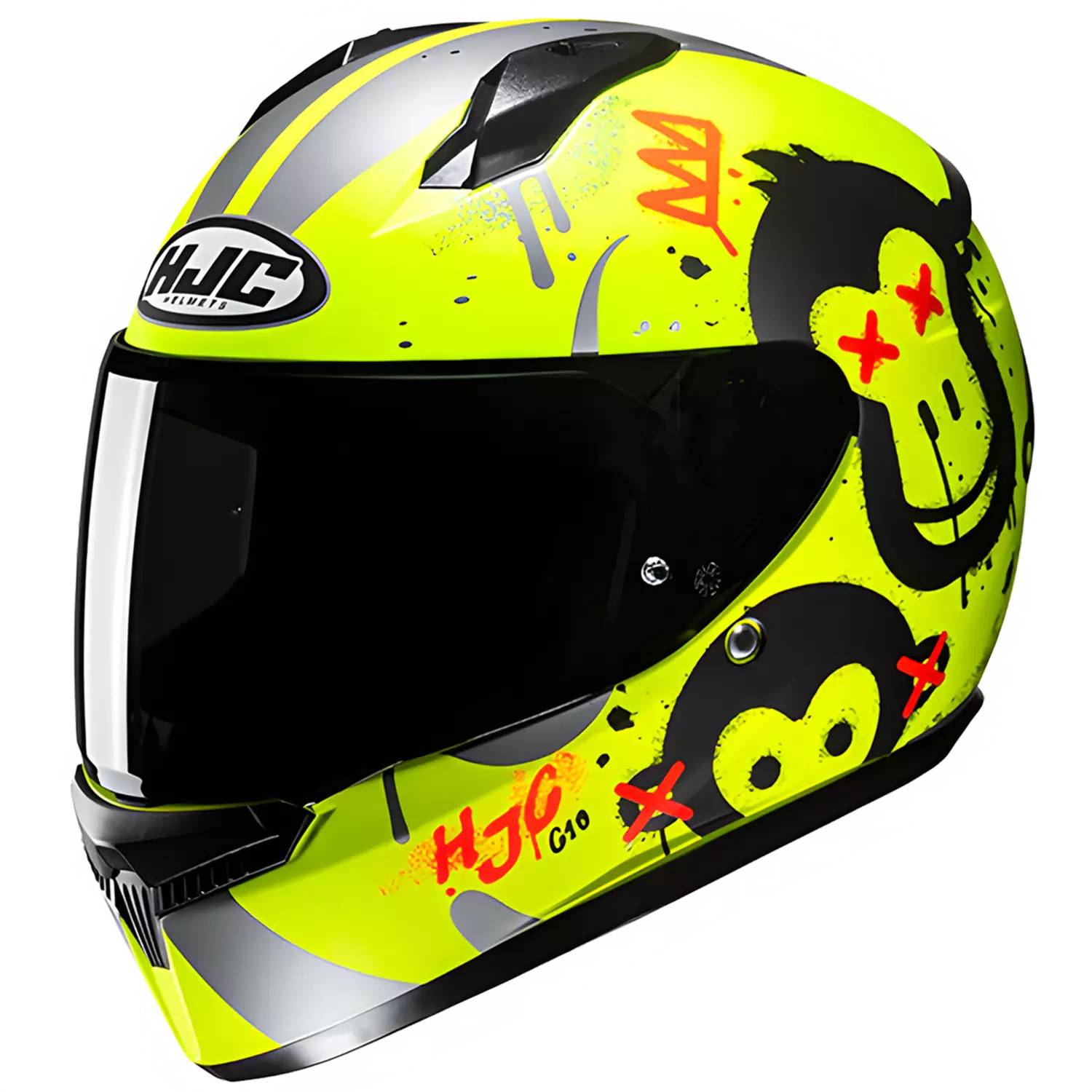 HJC C10 Geti MC3HSF Fluo Gul