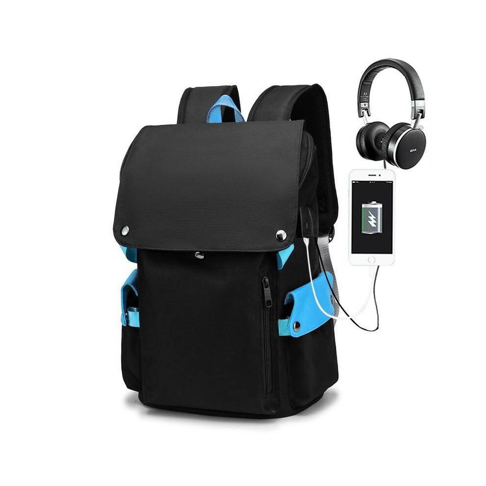 (06(Only backpack)) Anime Cartoon Print USB Charging Flap Top Teenage Student Backpack Casual Bookbag for Boys Girls