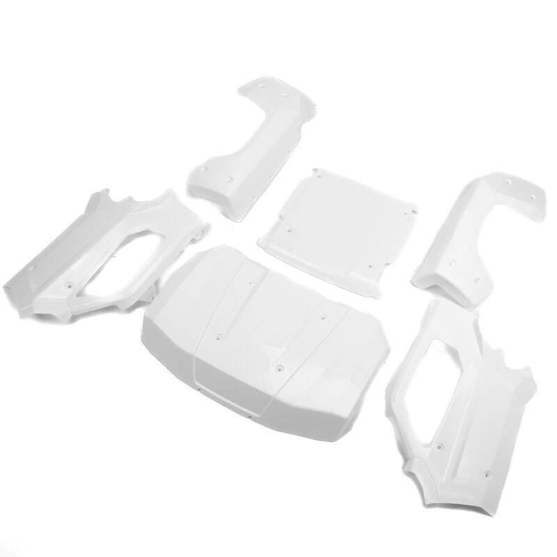 Losi Body Set Complete White: 5IVE-T 3.0