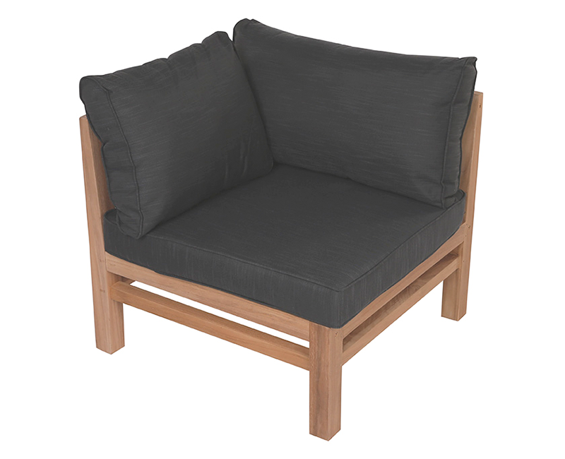 Colorado EASY DRY Teak Hjørnemodul - Sort