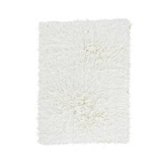 Sleepo - Fluffy Flokati Matta 200x300 - Vit (200x300)