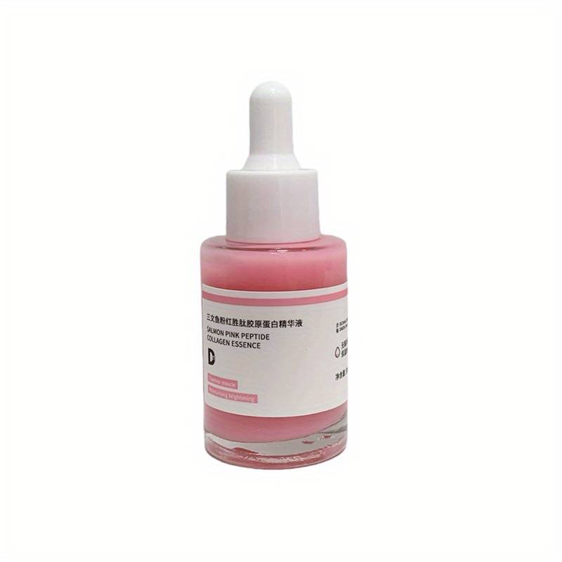 TEMU Salmon Dna Rose Peptide Serum, Collagen Rose Radiance Serum With Peptides And Niacinamide, Moisturizing Skincare Brightening Cream Suitable For Uneven, Skincare Serum| 1.01oz, Salmon Dna , Gift