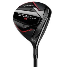 TaylorMade Men's Black and Red STEALTH 2 Regular Fuji Ventus Tr Right Hand Golf Fairway Wood, Size: 21° | American Golf