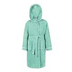 LAYNENBURG Morgonrock med huva av hög kvalitet för barn och tonåringar, 100 % bomull, Oeko-Tex Standard 100, mjuk frotté, storlekar 110–176, 170-176