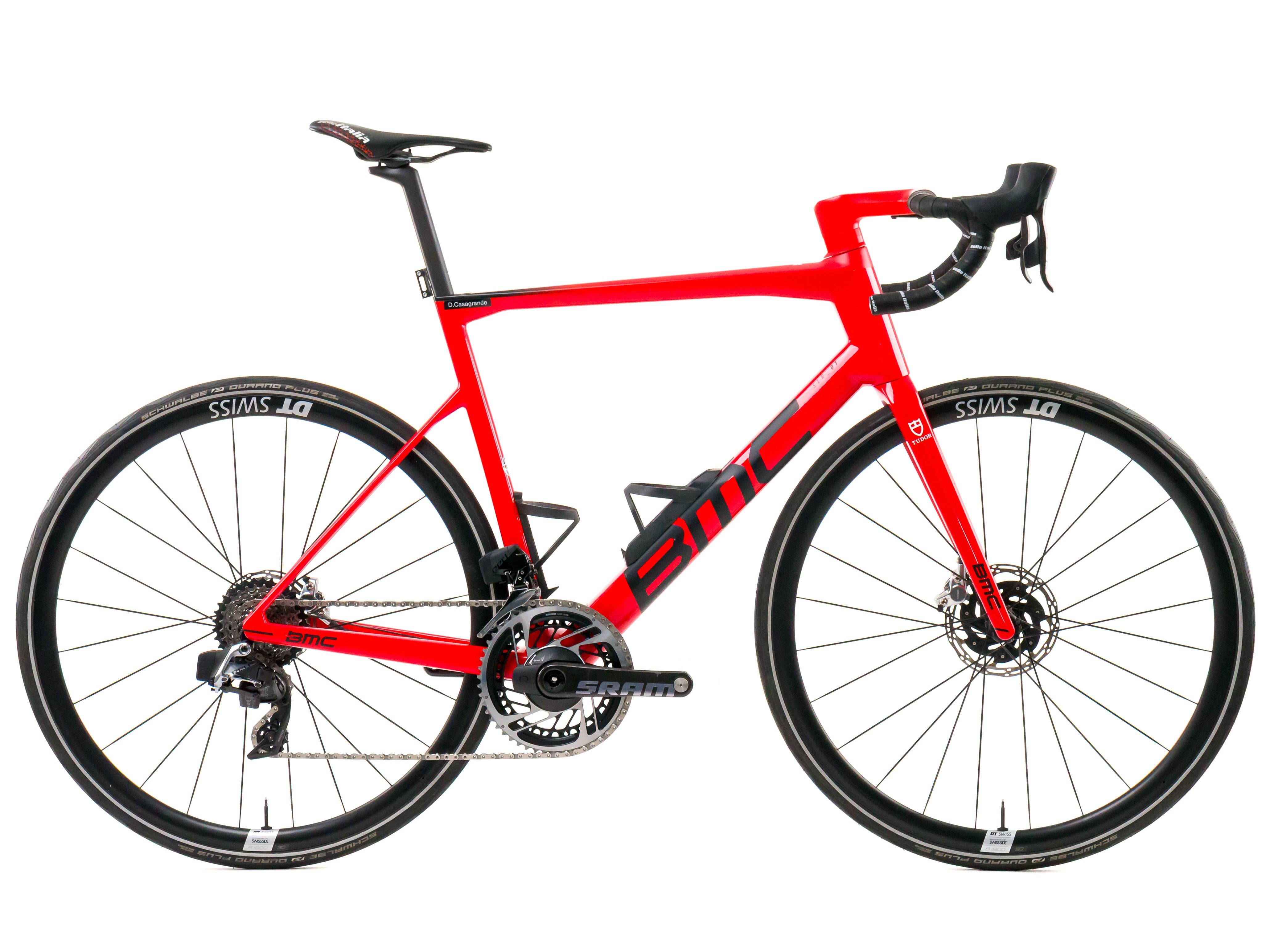 BMC Teammachine SLR01 2023 - SRAM RED AXS 2x12sp Power Meter - DT Swiss A 1800 - Bikeroom / 58 / red-black-red (58)