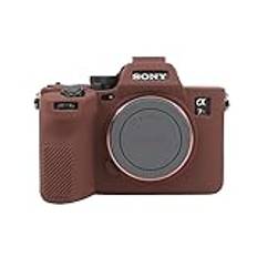 Rieibi Sony Alpha 7R V fodral, silikonfodral för Sony A7R V kamera, silikonskyddsfodral för Sony A7R5