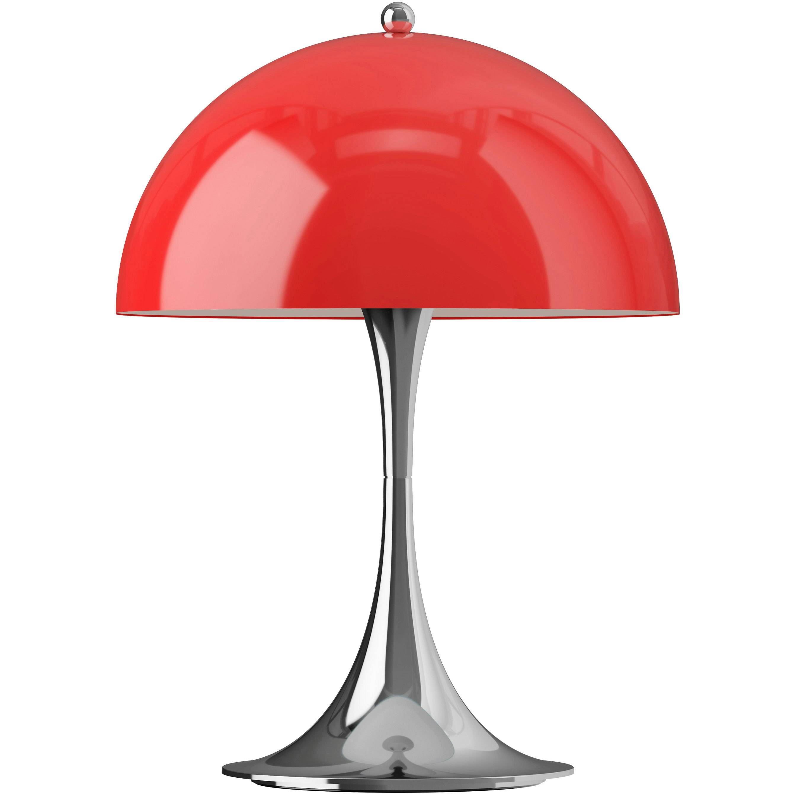 Louis Poulsen - Panthella 250 Bordslampa Portabel Original Opal Red - Krom