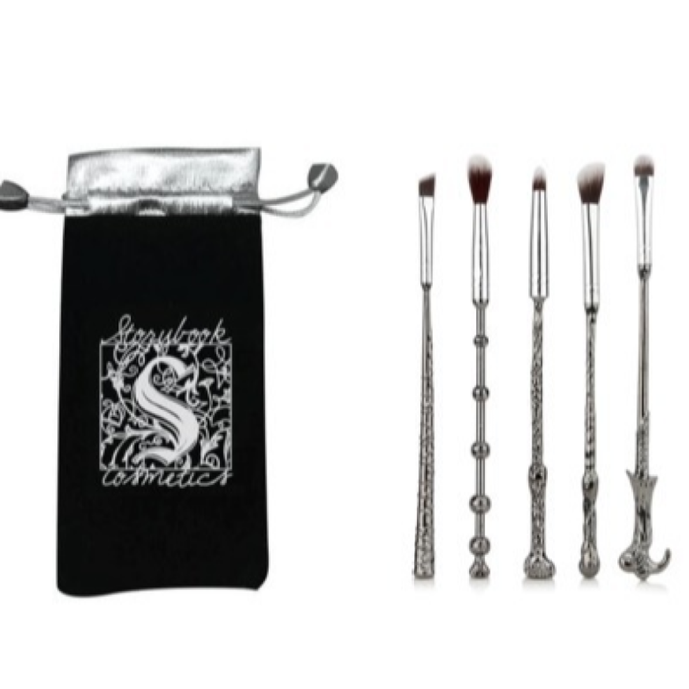 Beauty Wand-kollektion, stive PVC-børster til uovertruffen præcision, tungmetalhåndtag i høj kvalitet, pensler formet som troldmandsstav, C