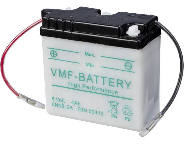 MC Batteri 6V 4AH 24CCA (100x47x96mm) +diagonal | 6N4B-2A