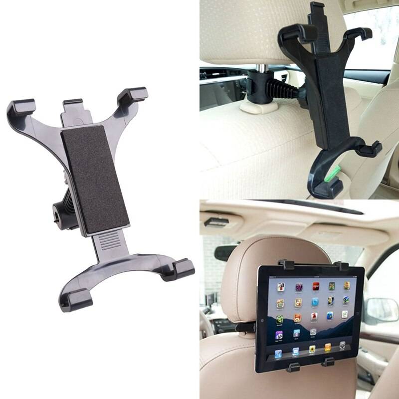 Premium bil baksäte nackstödsfäste hållare stativ för 7-10 tums surfplatta/gps/ipad