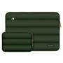 TECH-PROTECT Puffy Laptop Sleeve 13-14" with accessory pouch - Olive
