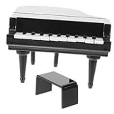 SAFIGLE Barn Kostym 1 Set Barnleksak Piano Modell Mini Piano Skulptur Mikro Piano Dekoration Barn Leksaker Mini Upprätt Piano Flygel Med Pall Pianofigur Plast Ft11 Hushåll Små Möbler