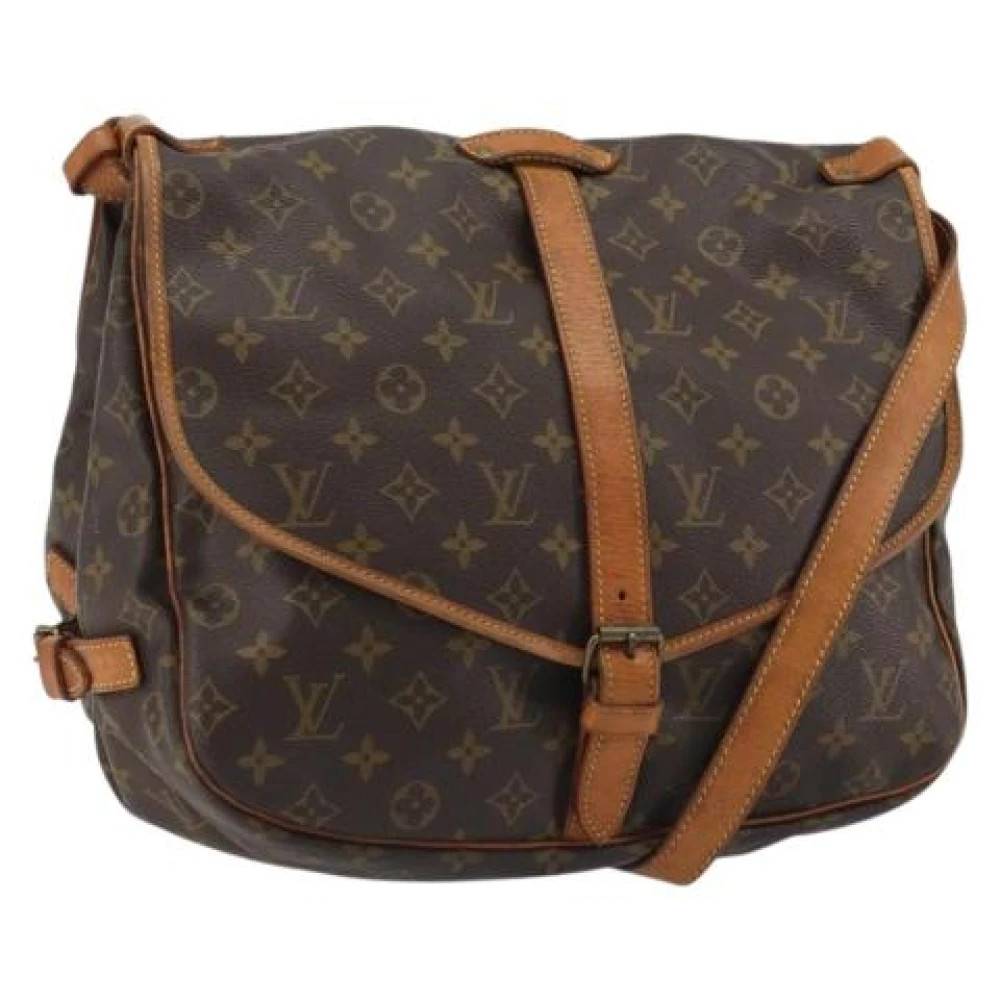 Louis Vuitton Vintage Pre-owned Monogram Canvas Skuldertaske - Vintage - Dame - Brun - ONE SIZE - Uld