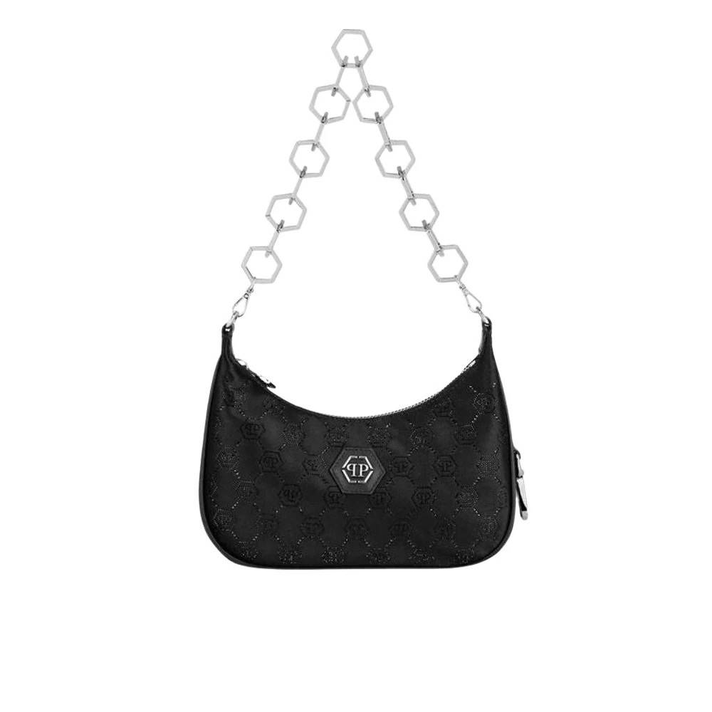 Philipp Plein - Monogram Satin Axelremsväska Väskor - Dam - ONE Size -