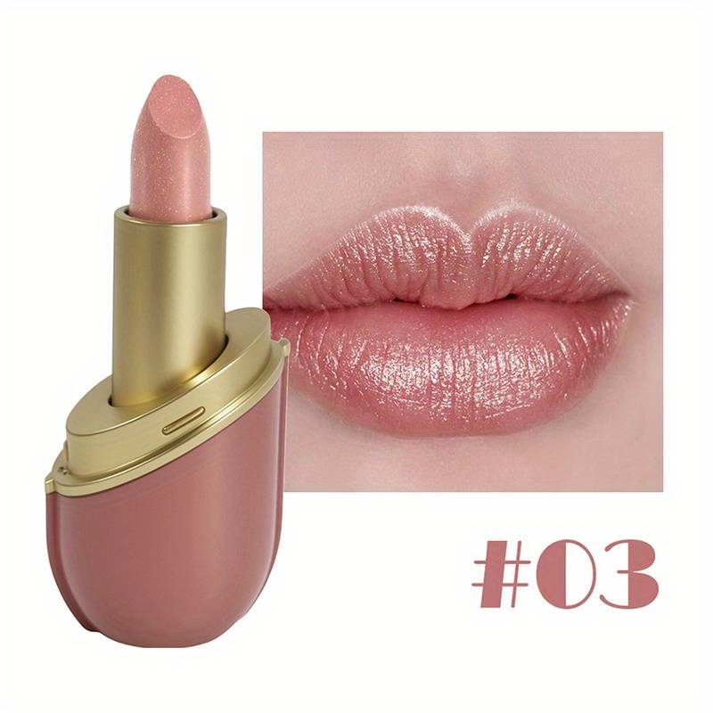 TEMU Gkgu Colorful Capsule Lipstick - Moisturizing Non-fading Non-sticky Glossy Lip Gloss With Pearlescent, Long-lasting Hydration Suitable For Types, Berry/// Tinted Capsule Lipstick