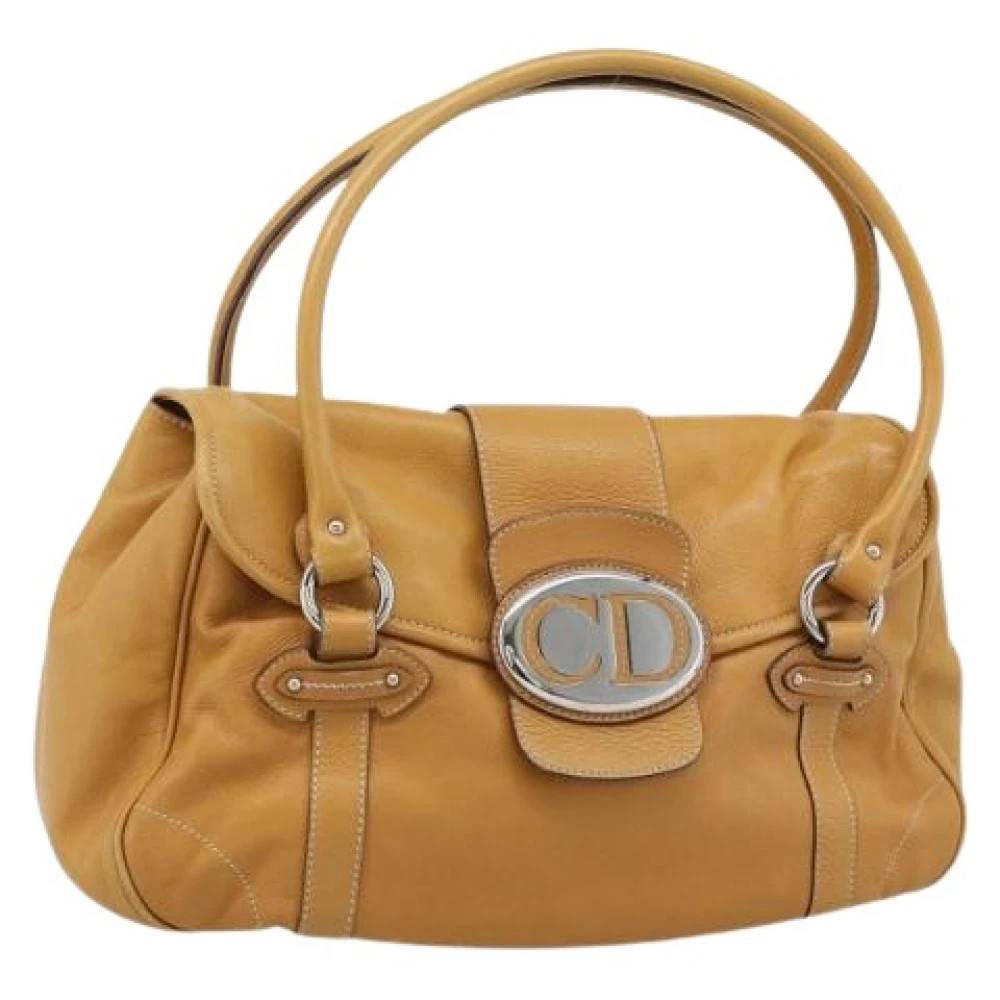 Dior Vintage Pre-owned Hand Bag - Vintage - Dame - Gul - ONE SIZE - Uld