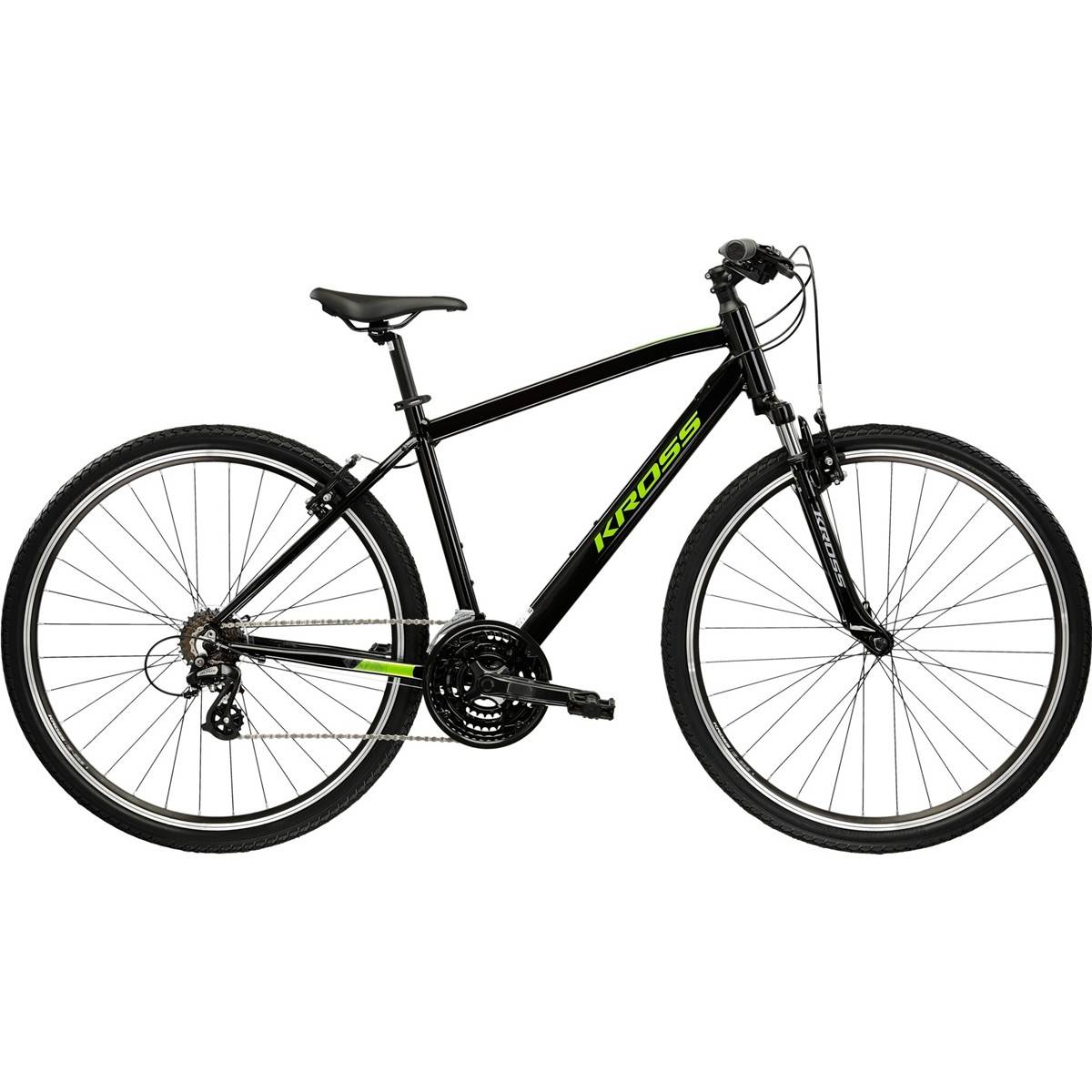 Cityhybrid Kross Evado 2.0 Herr Black/Green M - Grön Svart ( )