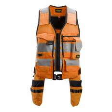 Snickers AllroundWork High-Vis værktøjsvest, klasse 1, model 4230 L High-Vis Orange/Sort