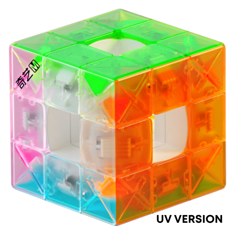 QiYi Void 3x3 Magnetic Speed Cube UV Coated Colored Transparent - Professorterning.