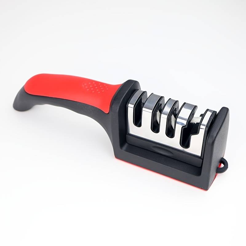 TEMU 4-stage Professional Knife Sharpener - High-precision Whetstone, Diamond, And Ceramic Sharpening Stone With Non-slip Grip - , Fast Sharpening, And Long-, Suitable For Father's Day