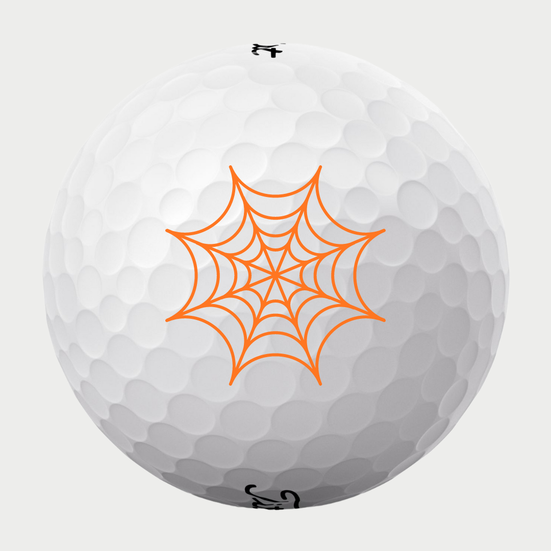 Golfbolde med spindelvæv