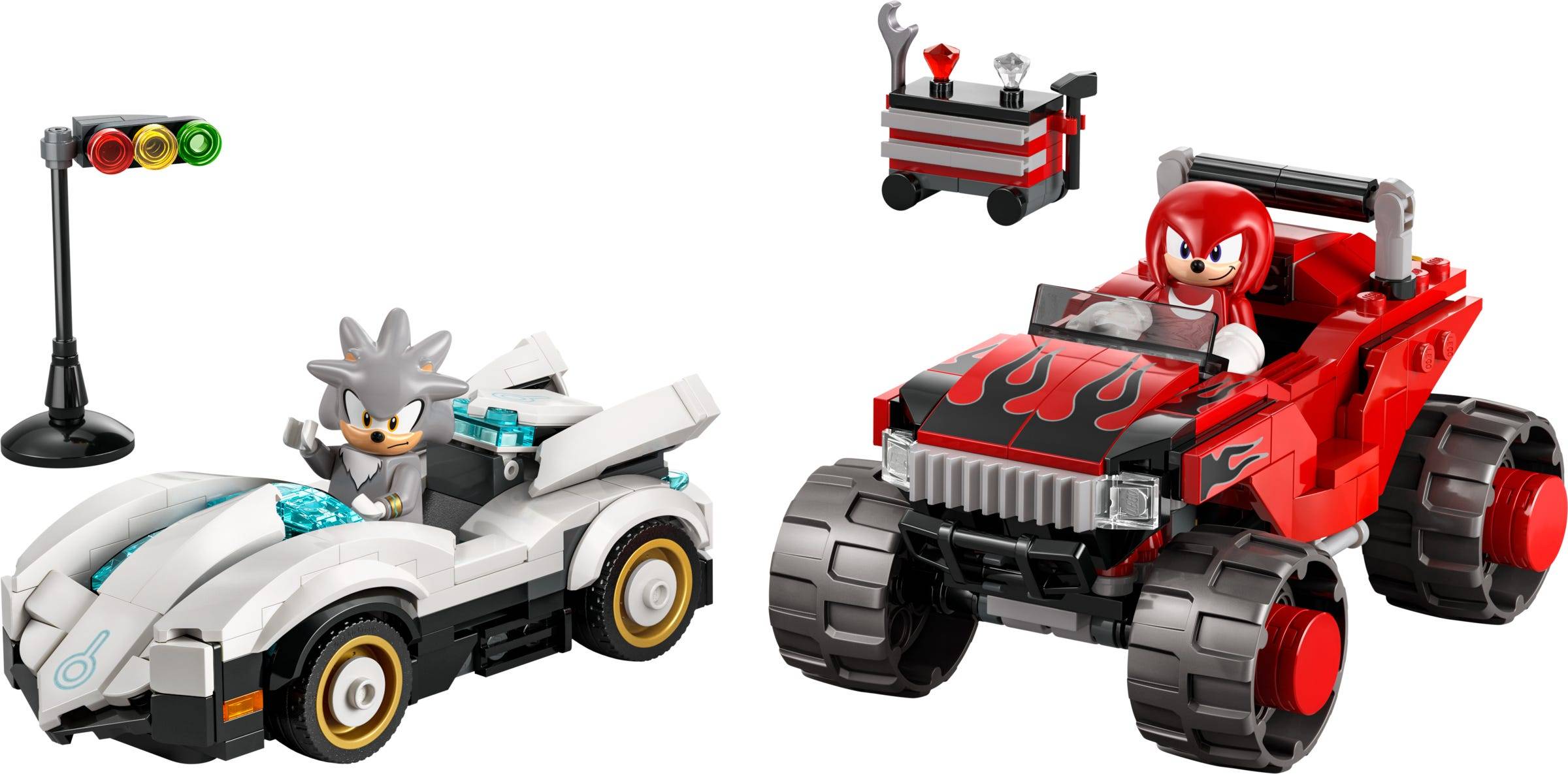 Silvers bil mot Knuckles monstertruck