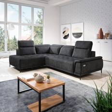 CALVARO hjørnesovesofa Sort Venstrevendt