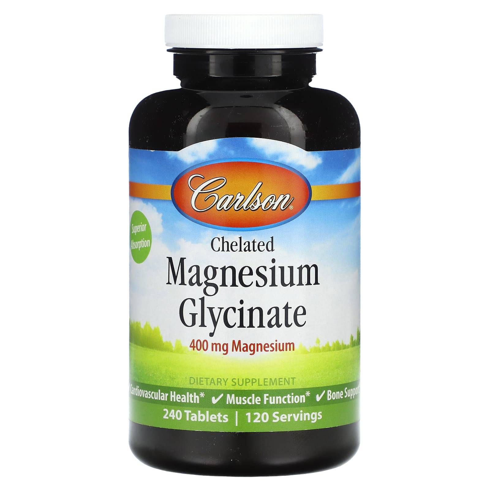 Chelated Magnesium Glycinate, 240 Tablets (200Mg per Tablet)