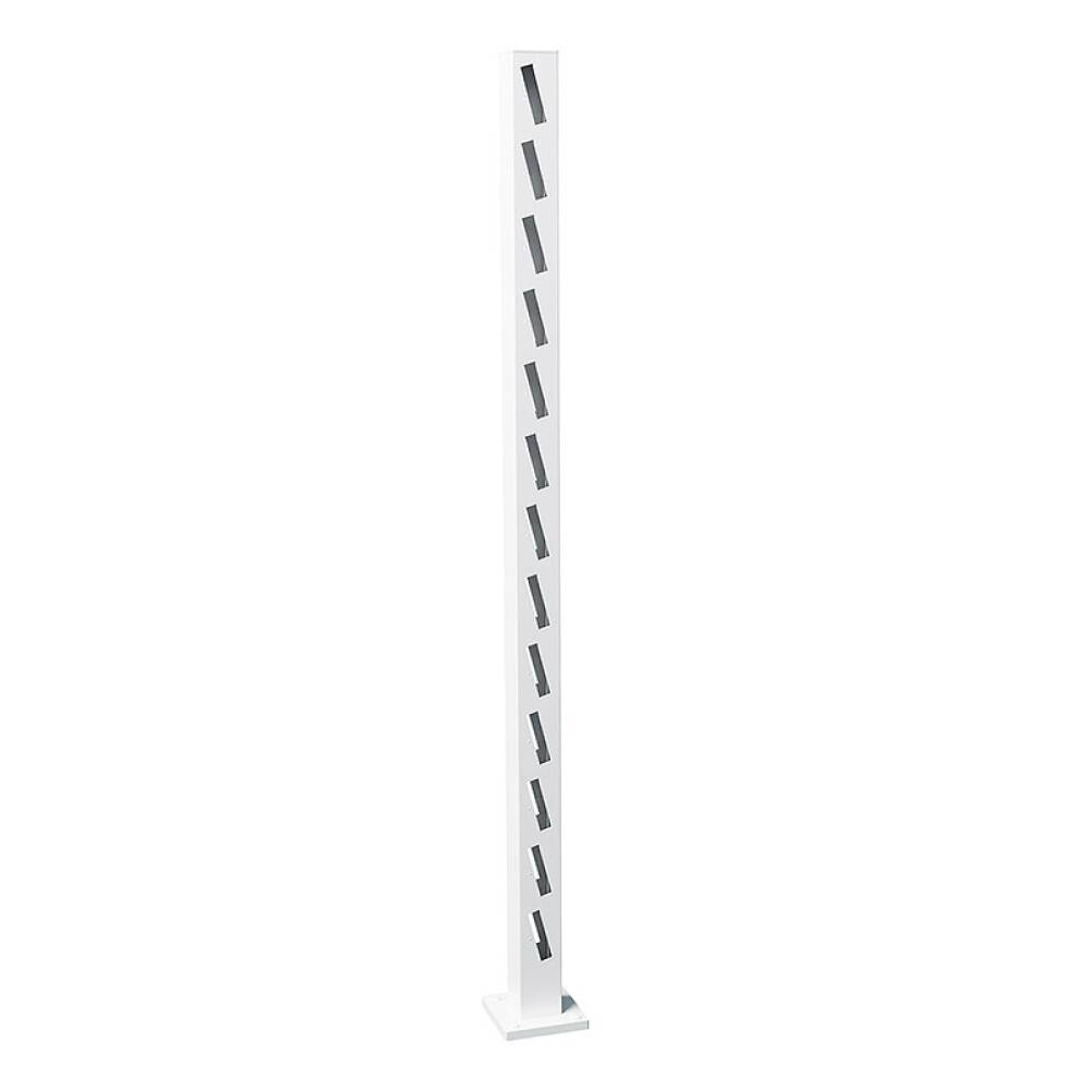 STAKETSTOLPE RECAL HÄREN MELLANSTOLPE VIT 1475MM