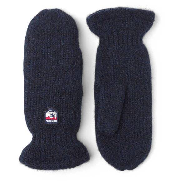 Basic Wool Mitten Navy