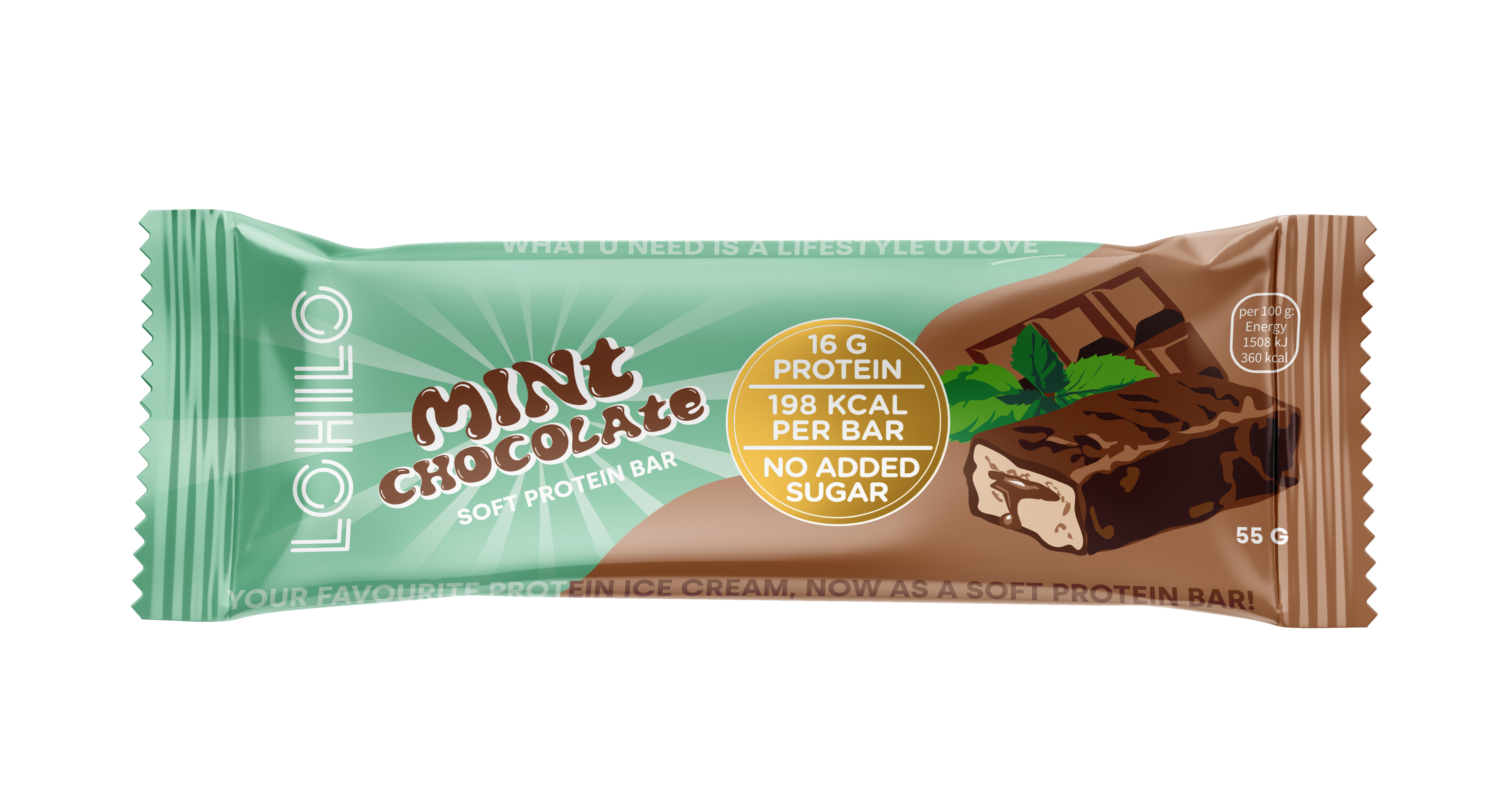 Lohilo Protein Bar - Mint Chocolate Chip (55g)