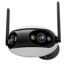 2024 New Dual Lens 180° Wide Angle Panoramic WIFI POE IP Camera Outdoor Human/Car Detect Auto Tracking Security Surveillance Cameras 4MP AU Plug