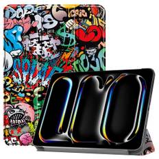 iPad Pro 11" 2024 Trifold Etui med print - Graffiti