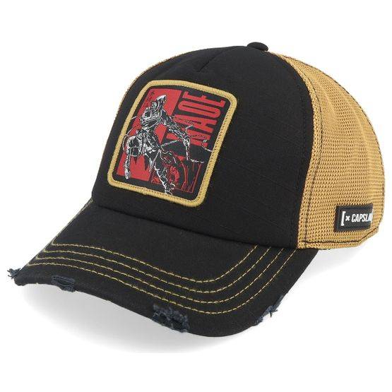Capslab - Svart trucker Keps - Assassin's Creed Shadows Naoe Dark Green/Black-os @ Hatstore