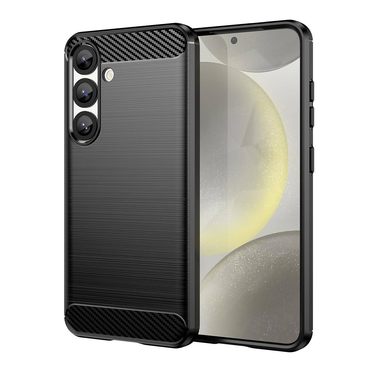 Etui elastyczne silikonowe na Xiaomi Poco F7 Ultra Carbon Case - czarne
