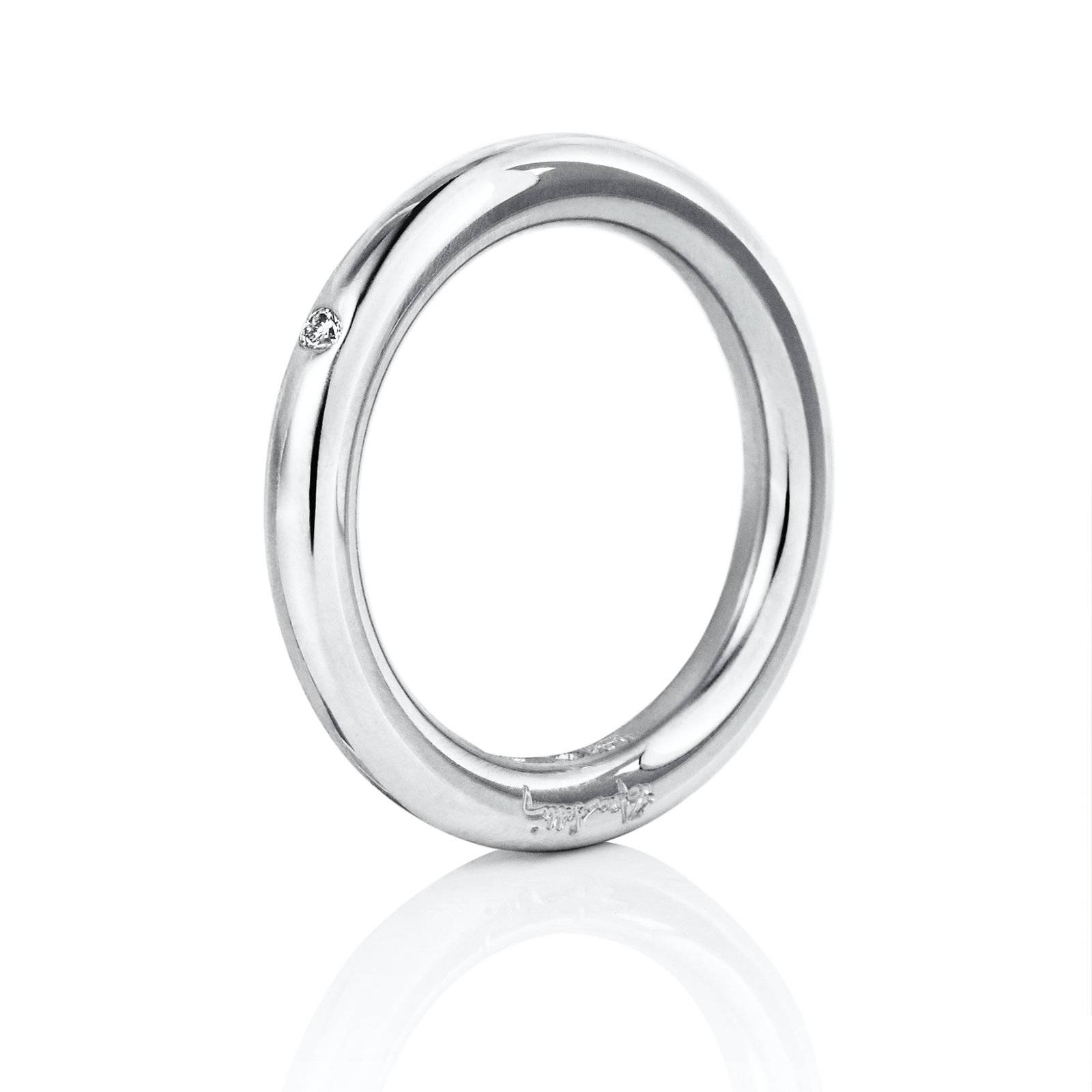 Efva Attling One Love & Stars Thin Ring 0.02 ct 17.50 - PLATINA