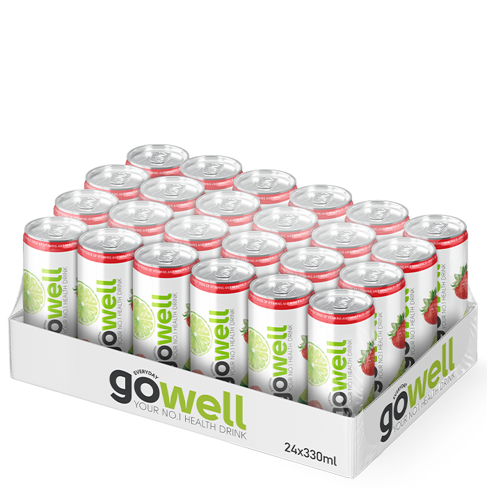 Flak GoWell Funktionsdryck 330 ml Jordgubb Lime