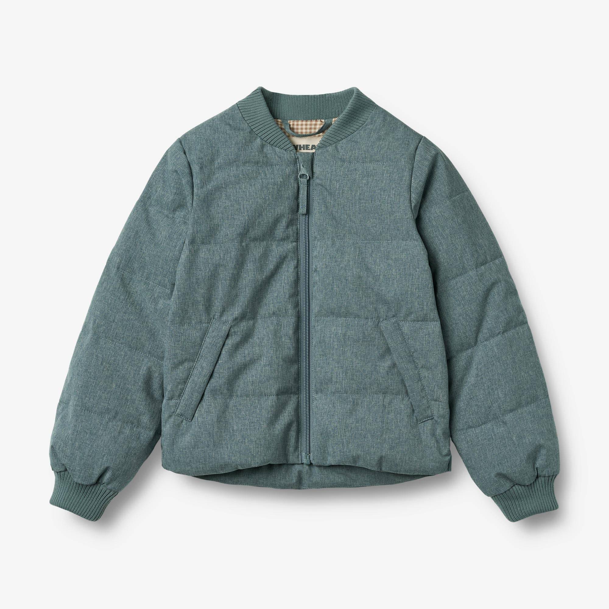 WHEAT® - Puffer Jakke Malo - navy melange - Str 134/9 år.